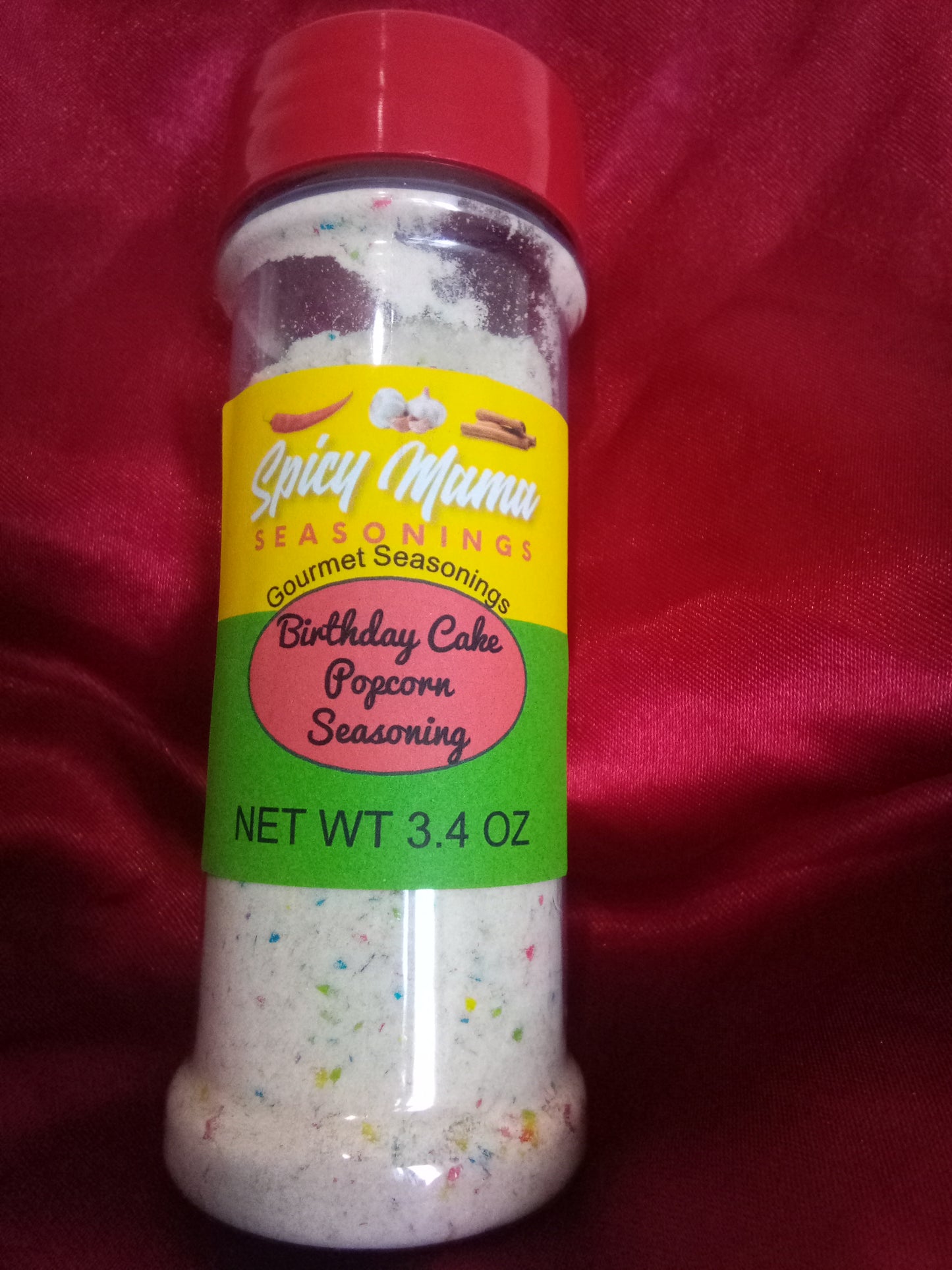 Spicy Mama Seasonings Gourmet Popcorn Seasonings : Birthday Cake Popcorn Seasoning